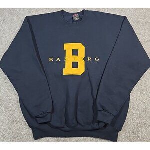 Vintage Soffe Sweatshirt Bamberg Big B Logo 90s USA Made Navy Blue Men's XXL